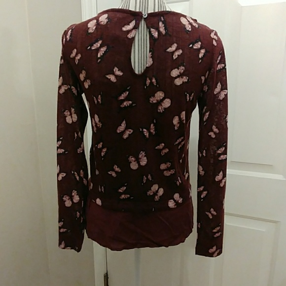 Springfield Butterfly Hi Low L/S Top - Picture 3 of 6